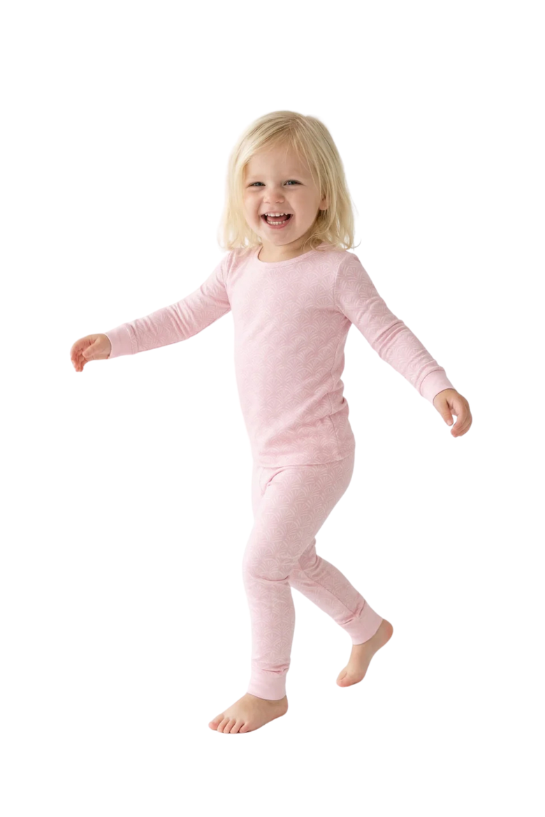 Long Sleeve and Pants Pajama Set, Alternate, color, Pink Symphony
