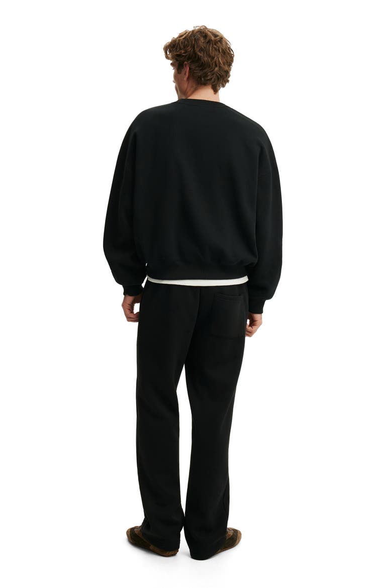 Men's Relaxed Crew Sweater, Alternate, color, Black