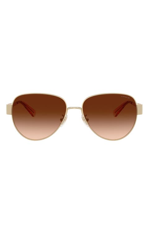 57mm Gradient Pilot Sunglasses