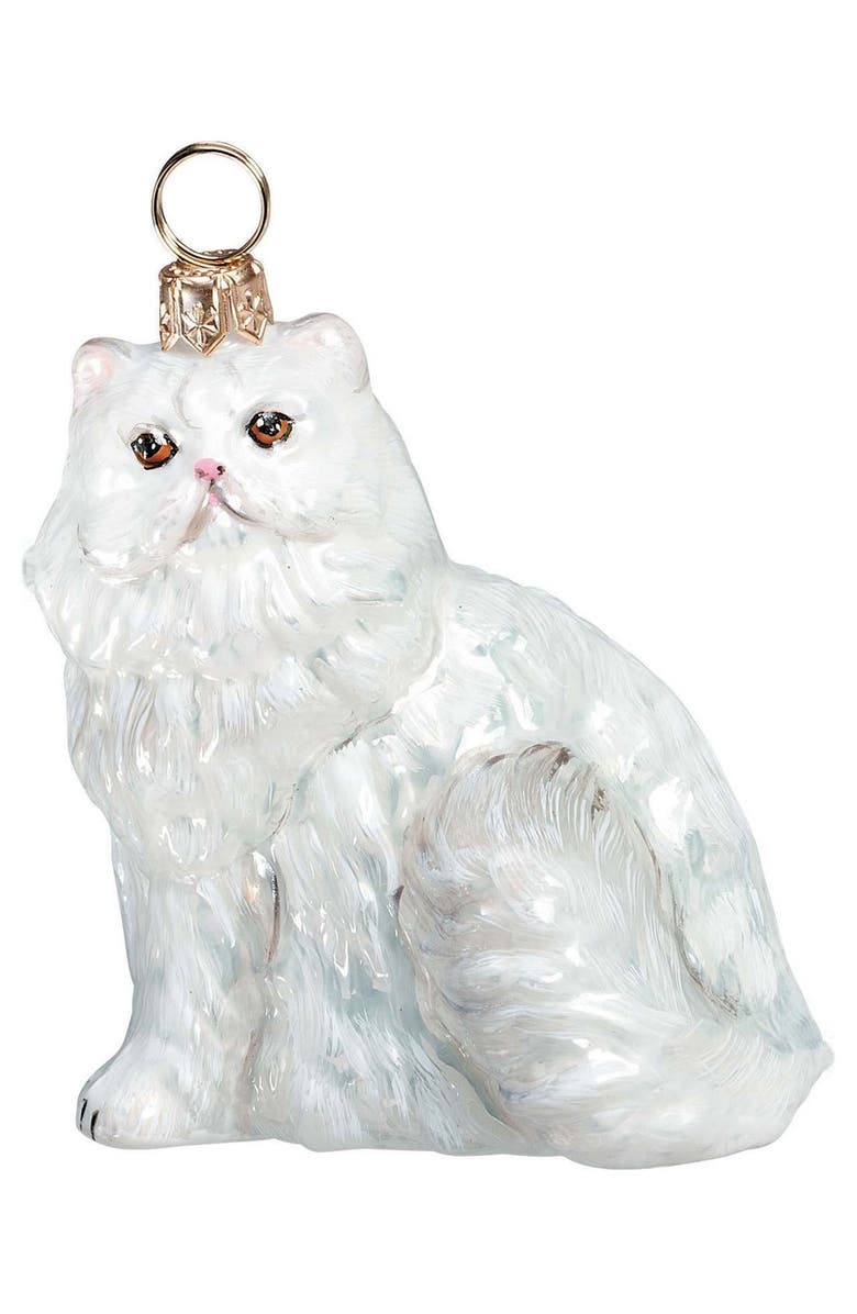 Joy to the World Collectibles 'American Short Hair' Ornament, Main, color, White Persian Cat