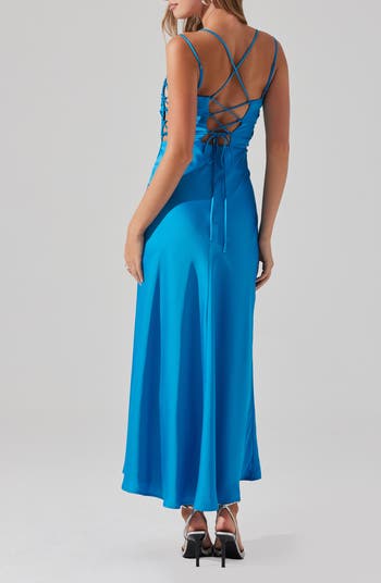 Antila Lace-Up Back Maxi Dress