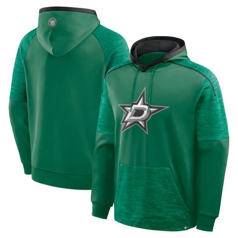 Men
s Fanatics Kelly Green Dallas Stars Goaltender Defender Pullover Hoodie