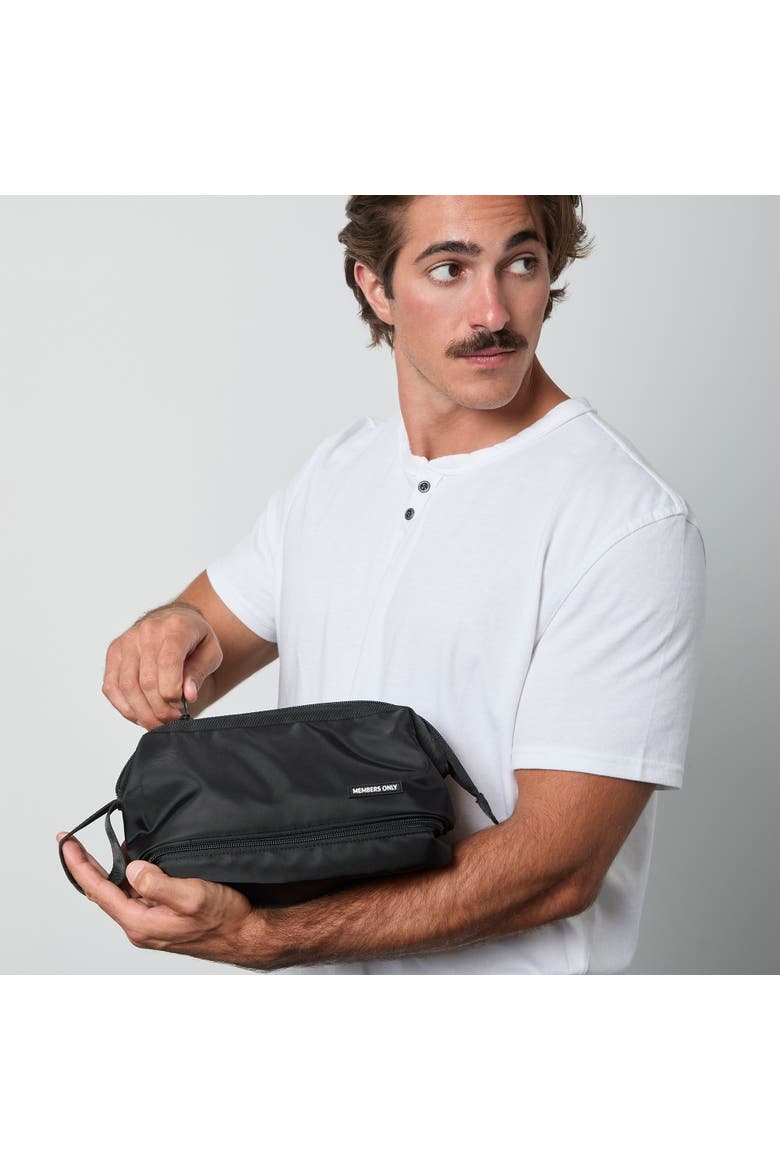 Travel Pouch with Zipper Closure, Alternate, color, Black