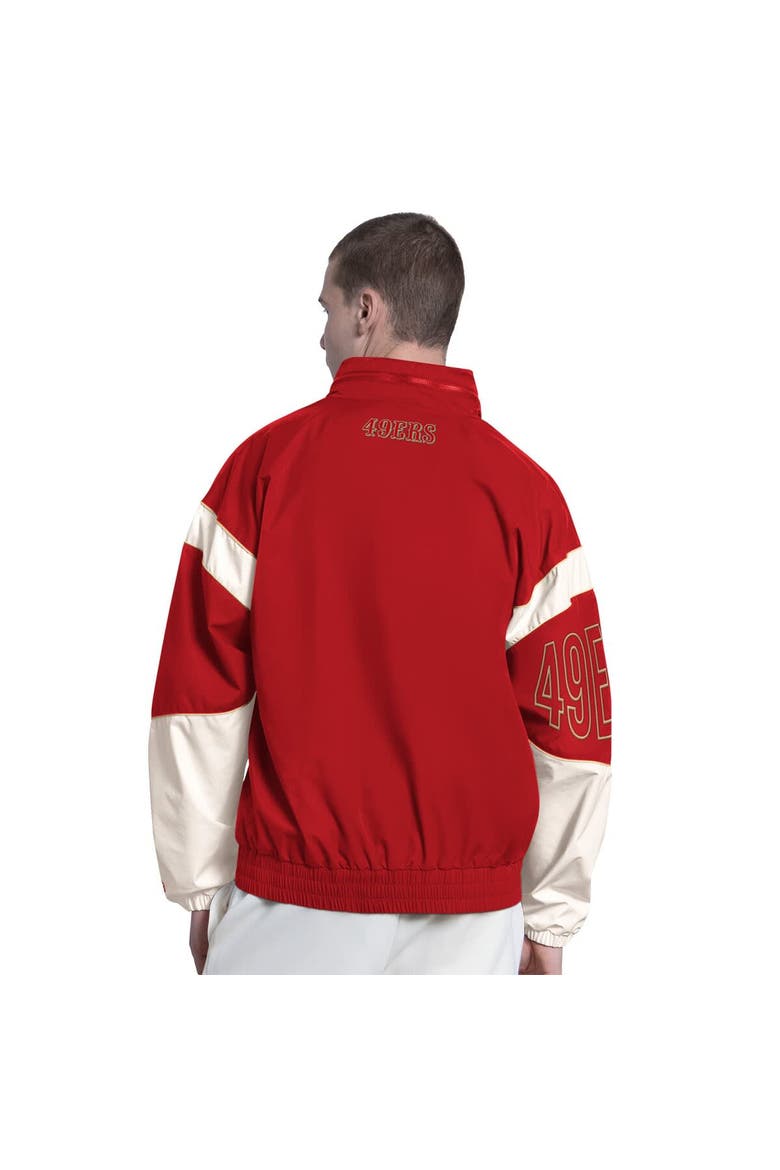 Men's Starter  Scarlet San Francisco 49ers The Gust Full-Zip Hooded Jacket, Alternate, color, Scarlet