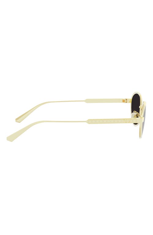 Dior Cannage R1u Oval Sunglasses In Gold