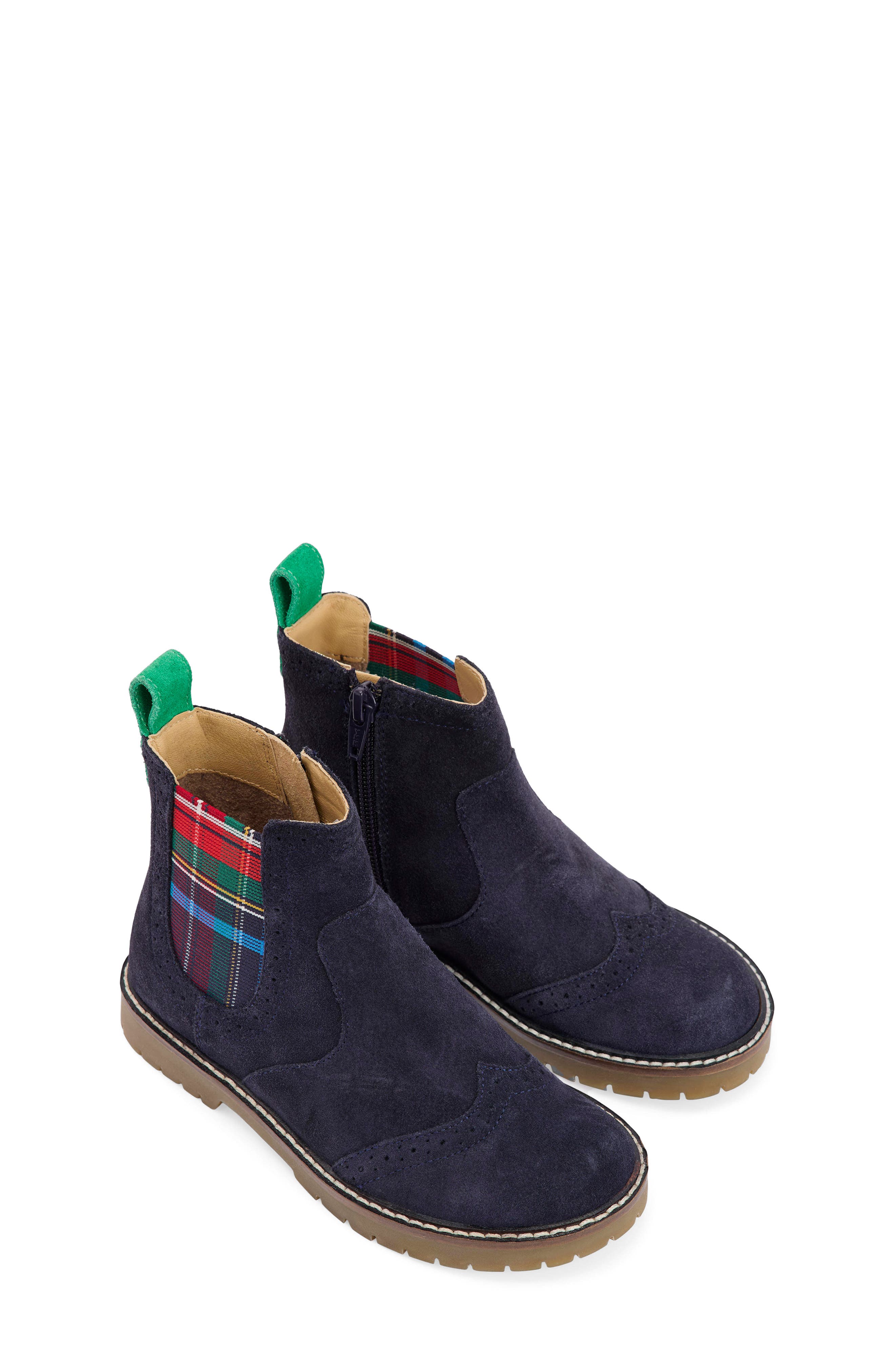 Boden Kids
 Chelsea Boot, Main, color, College Navy Suede
