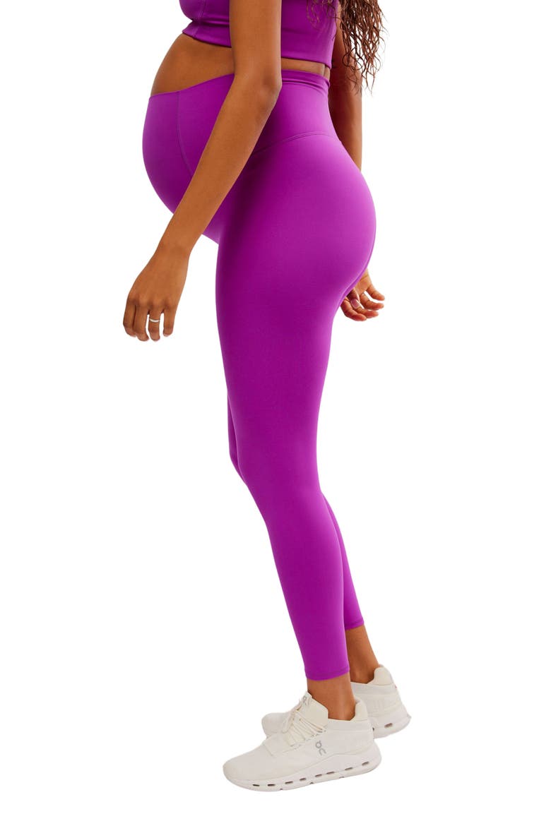 x Hatch Never Better Maternity Leggings, Alternate, color, FLUORENSCENT BERRY