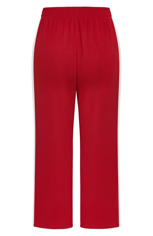 City Chic Lilia Joggers In Red