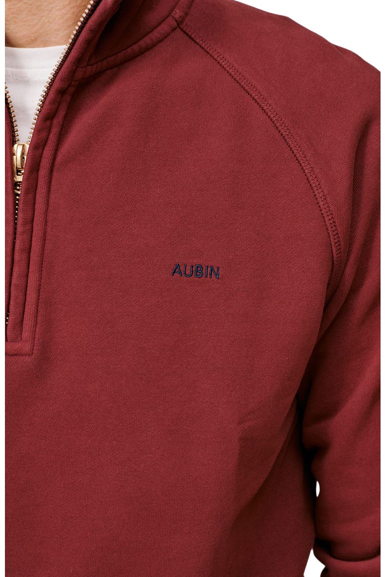 Provost Zip Neck Sweatshirt, Alternate, color, Burgundy