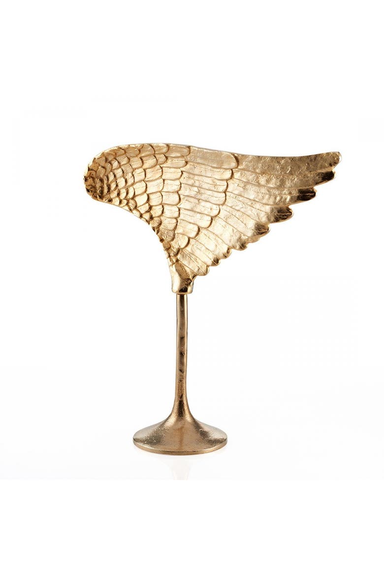 Wing Sculpture, Alternate, color, Gold - Left