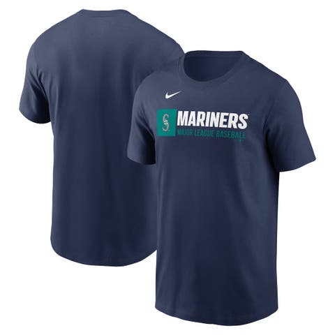 Men's Nike  Navy Seattle Mariners Team Block T-Shirt