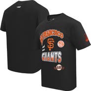 PRO STANDARD Men's Pro Standard Black San Francisco Giants Turn It Up Dropped Shoulder T-Shirt