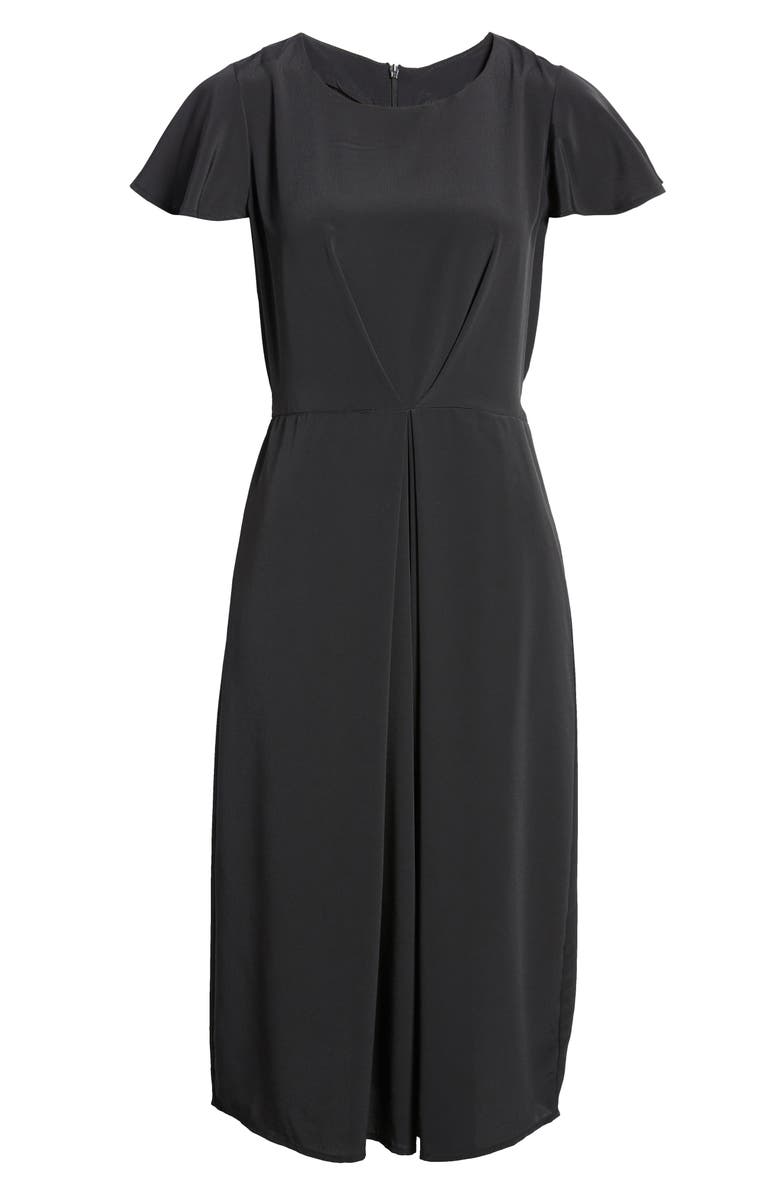 Bobeau Pleated Woven Dress, Alternate, color,