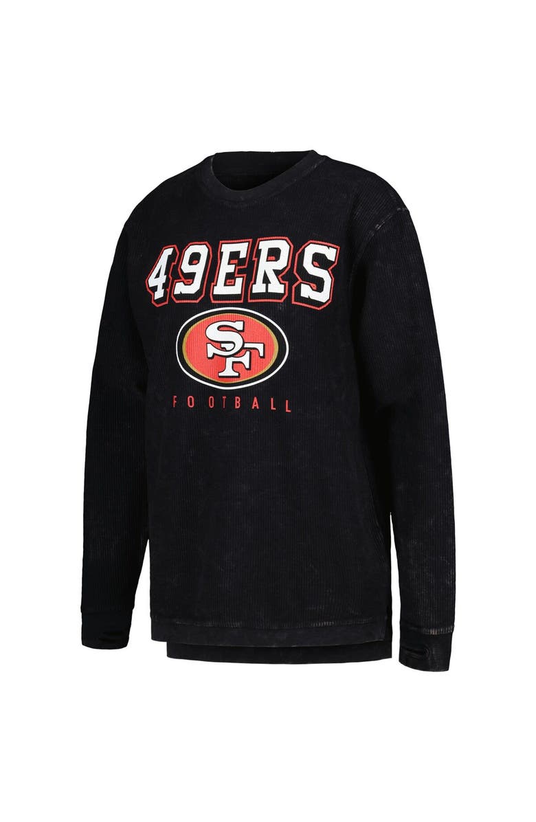 G-III 4HER BY CARL BANKS Women's G-III 4Her by Carl Banks Black San Francisco 49ers Comfy Cord Pullover Sweatshirt, Alternate, color, Black