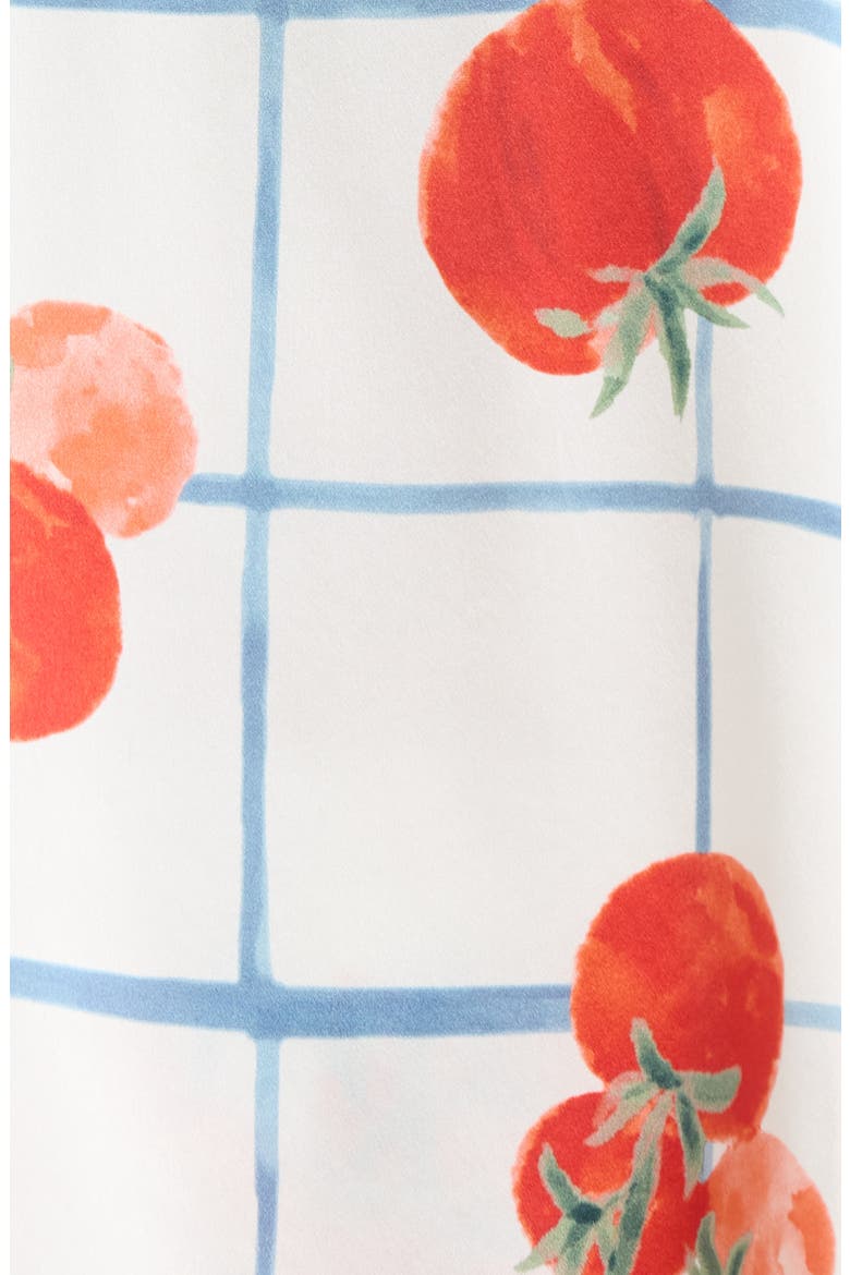 Racerback Washable Silk Short Pajamas, Alternate, color, SUMMER HARVEST