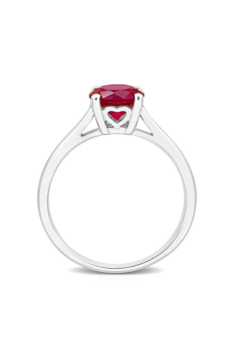 DELMAR Created Ruby Solitaire Ring, Alternate, color, Red