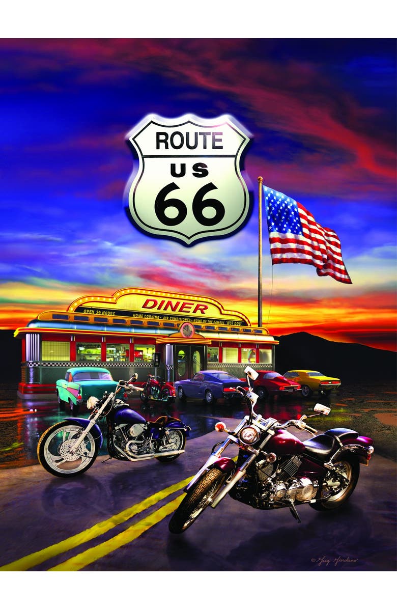 Sunsout Route 66 Diner 1000 piece Jigsaw Puzzle for Adults, Alternate, color, Multicolor