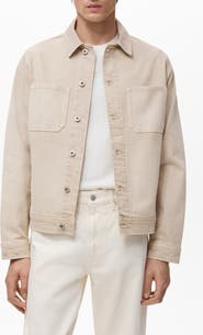 MANGO Slim Fit Denim Workwear Jacket
