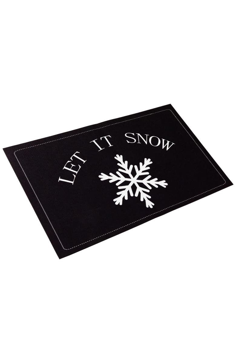 Northlight Let It Snow Christmas Doormat 29" x 17", Alternate, color, 