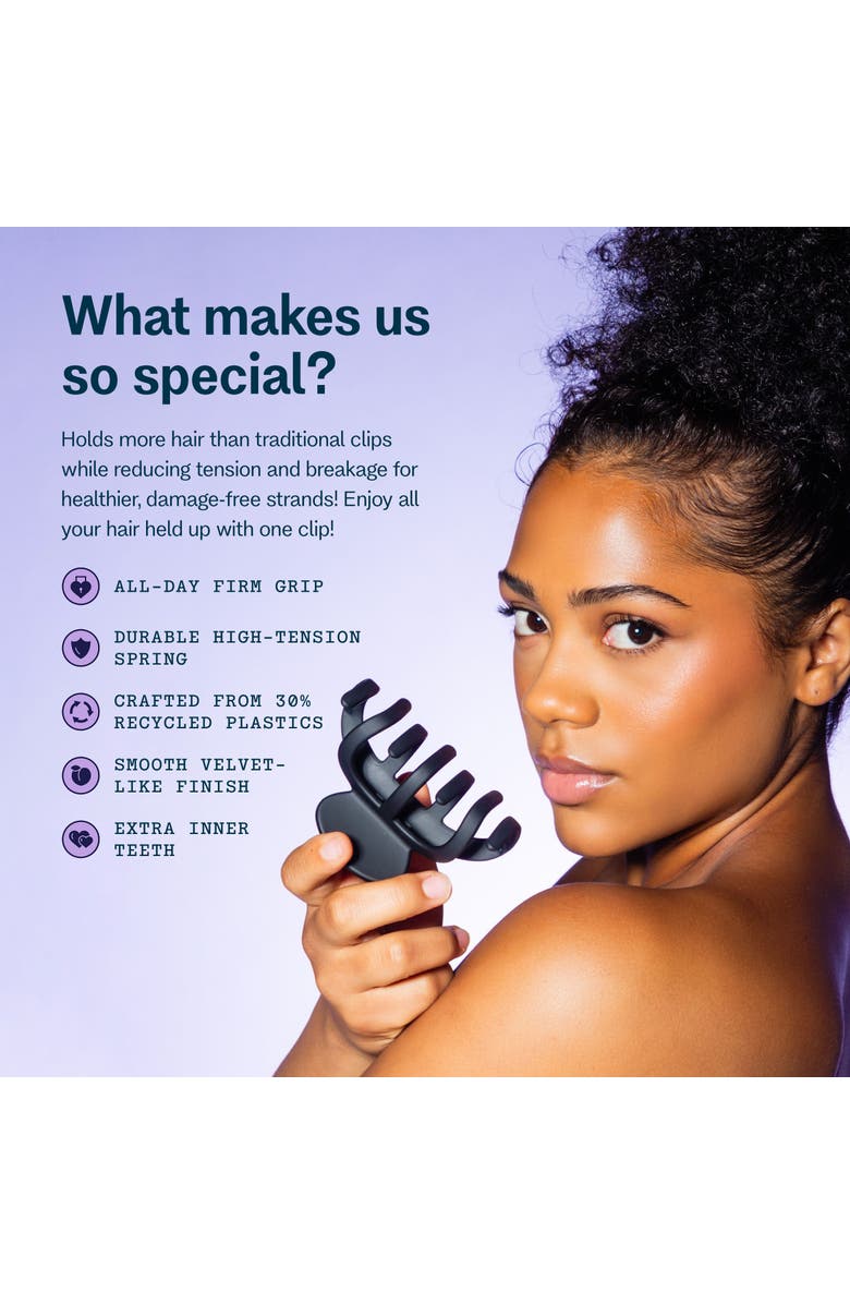 Gimme Beauty Claw Clip for Thick 
Curly Hair Duo, Alternate, color, Black