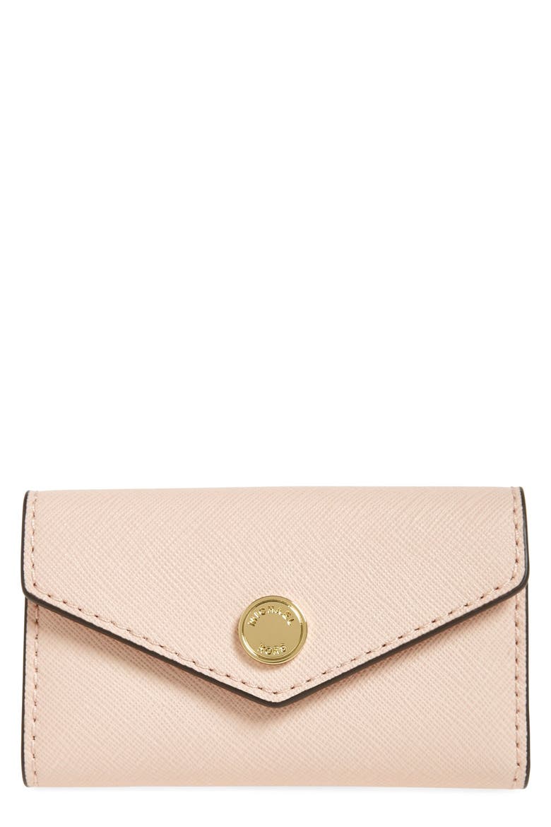 'Jet Set' Key Case, Main, color, BALLET/ GOLD