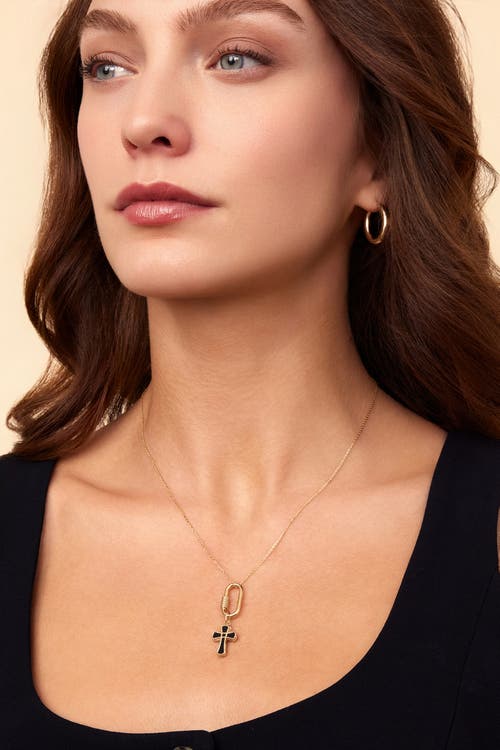 Oradina 14k Gold Connect Me Coil Oval Clasp In Yellow Gold