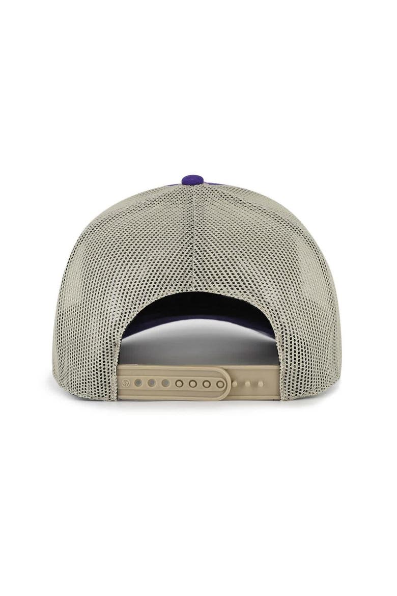 Men's '47 Purple LSU Tigers Arid Adjustable Trucker Hat, Alternate, color, Purple
