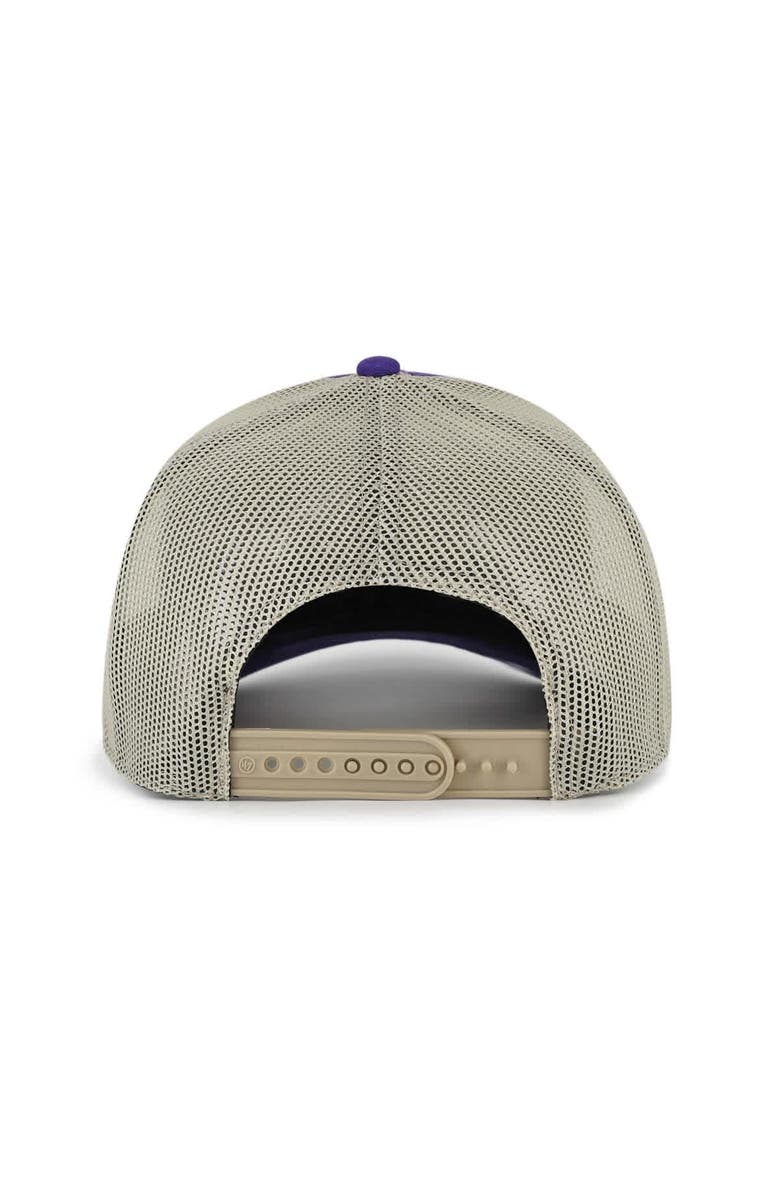 '47 Men's '47 Purple LSU Tigers Arid Adjustable Trucker Hat, Alternate, color, Purple