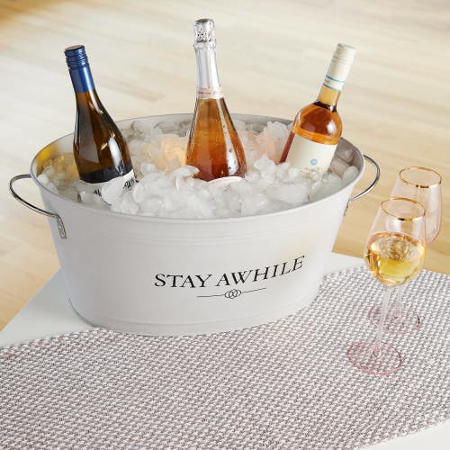 Twine Stay Awhile Metal Beverage Tub In Grey