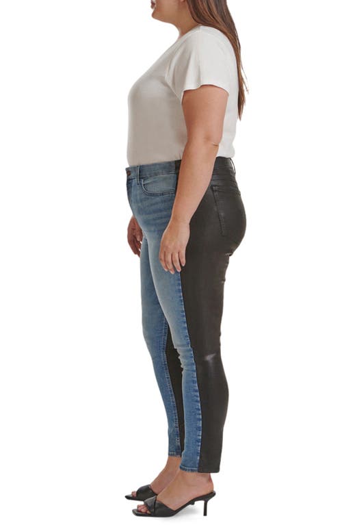 Jen7 By 7 For All Mankind 50/50 Coated Ankle Skinny Jeans