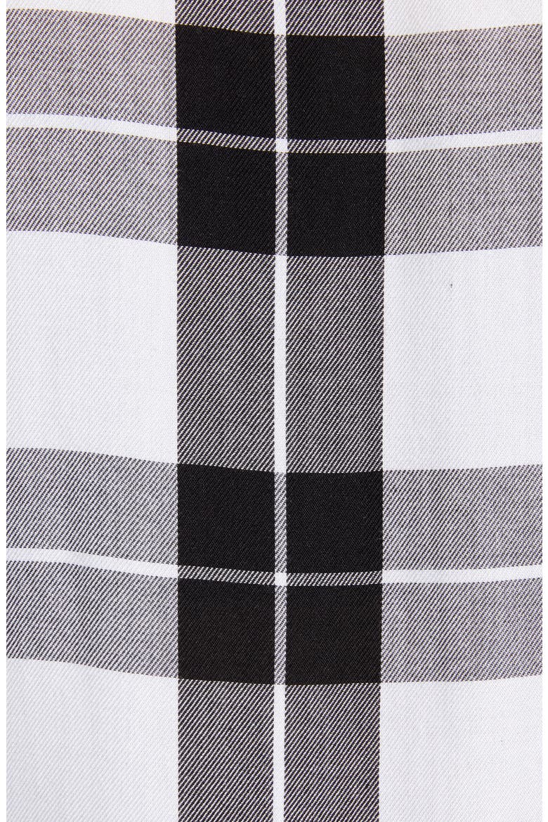 Classic Plaid Shirt, Alternate, color, WHITE BLACK BIG CHECK