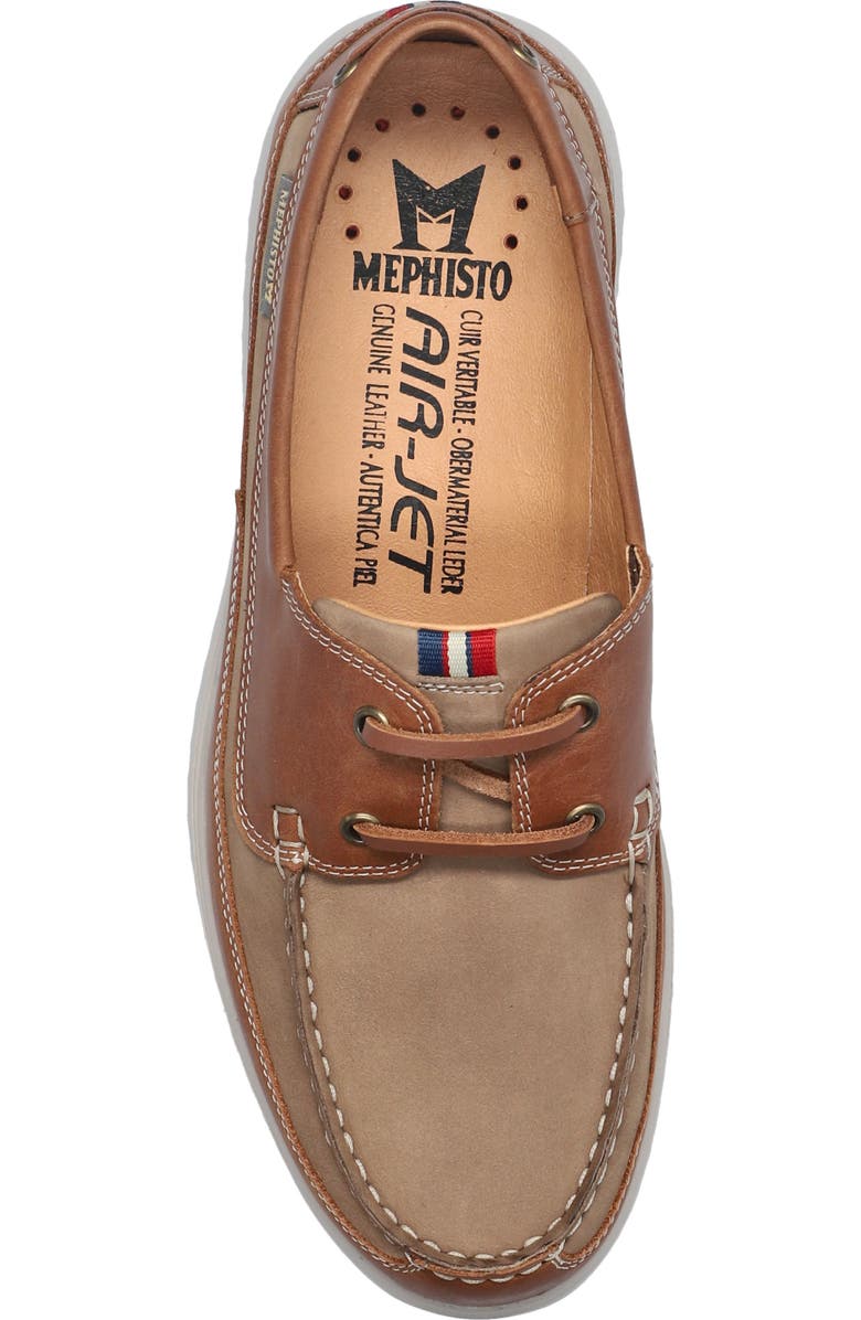 Mephisto Trevis Boat Shoe, Alternate, color, Taupe Leather