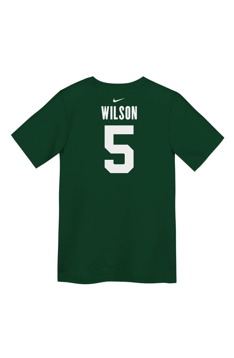 Nike Preschool Nike Garrett Wilson Green New York Jets Player Name & Number T-Shirt, Alternate, color, Green