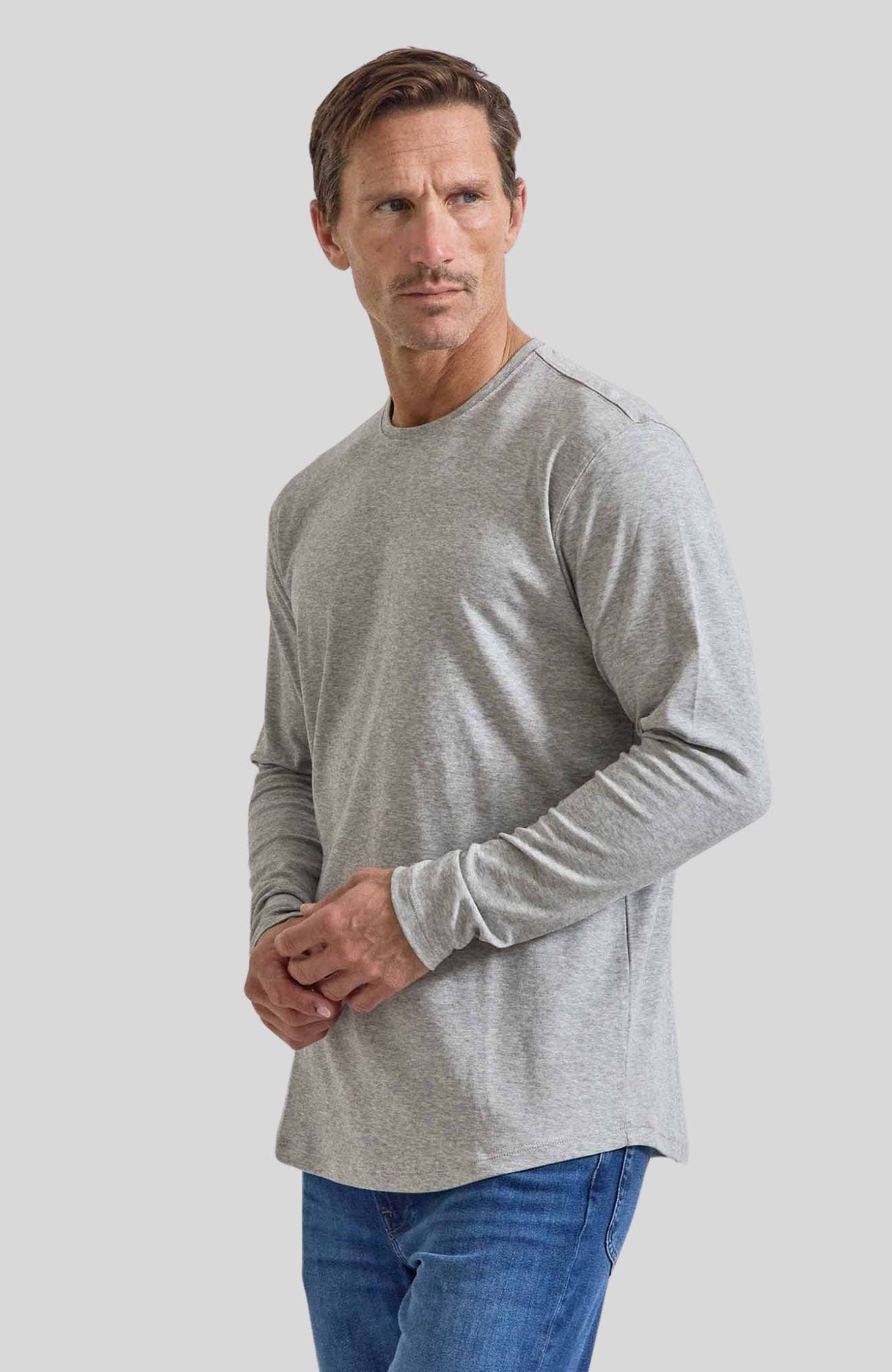 The Luxe Supima Long Sleeve Crew - image 4
