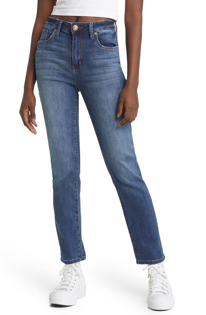 STS Blue Carley High Waist Ankle Straight Leg Jeans, Main, color, 