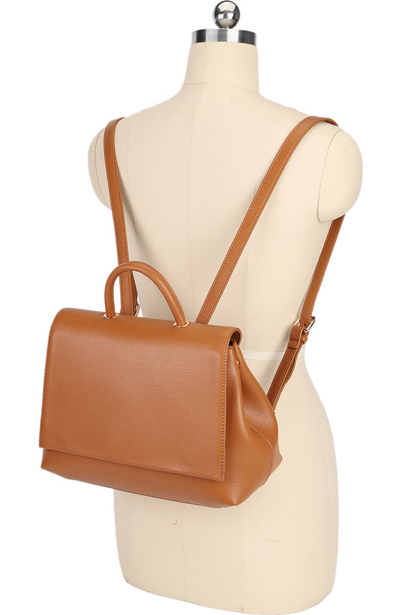 AOTA Grace Flap Backpack, Alternate, color, Cognac