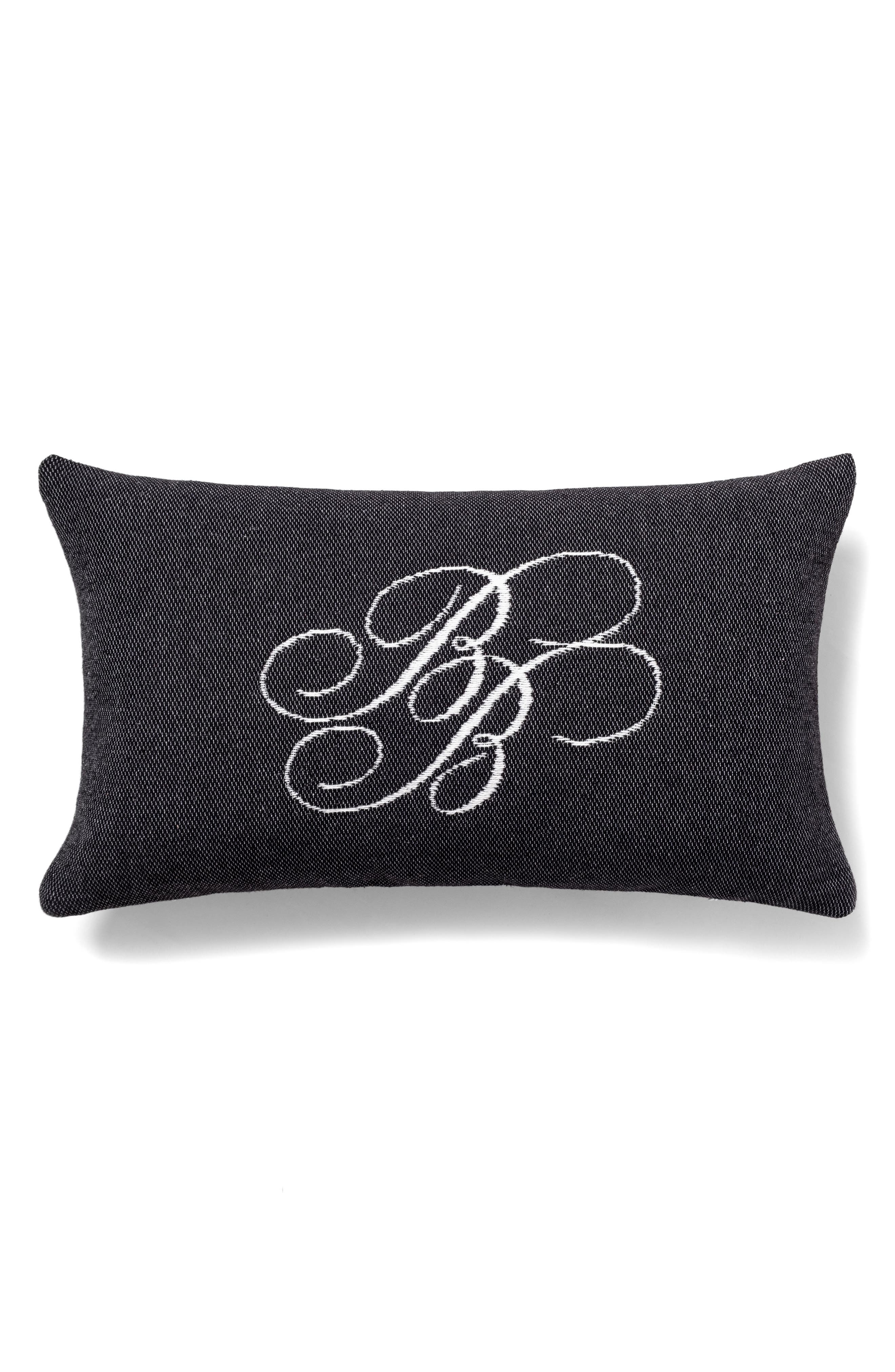 Brooks Brothers BB Monogram Decorative Lumbar Throw Pillow