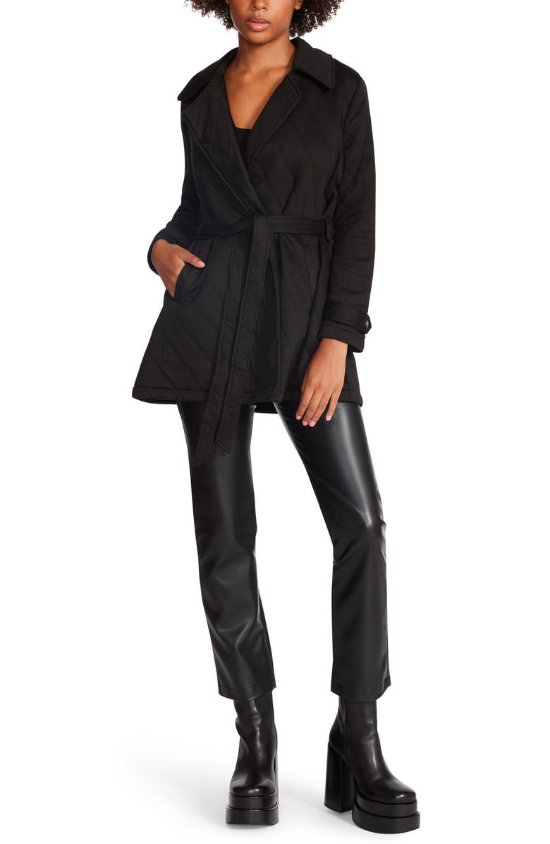 Steve Madden Kennedy Quilted Knit Jacket, Alternate, color, 