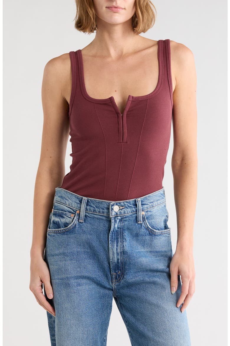 Simply Soft Cotton Blend Tank, Alternate, color, BRANDYWINE