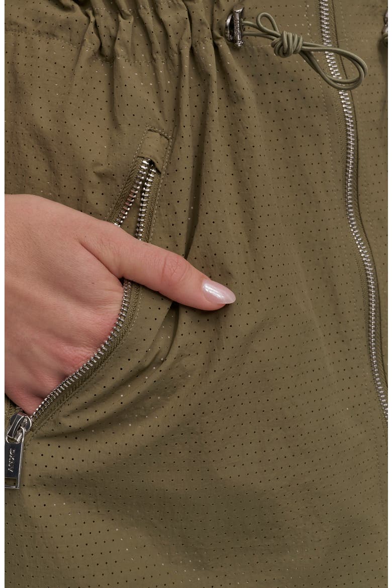 Perforated Longline Jacket, Alternate, color, UTILITY GREEN