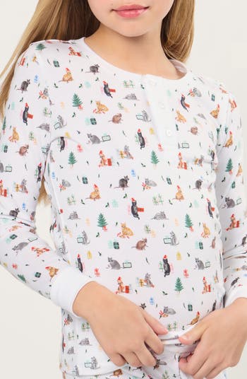 Kids' Holiday Treats Fair Isle Print Fitted Two-Piece Pajamas