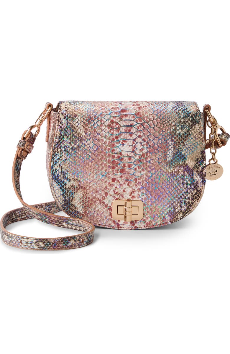 Brahmin Briar Snakeskin Embossed Crossbody Bag, Main, color,