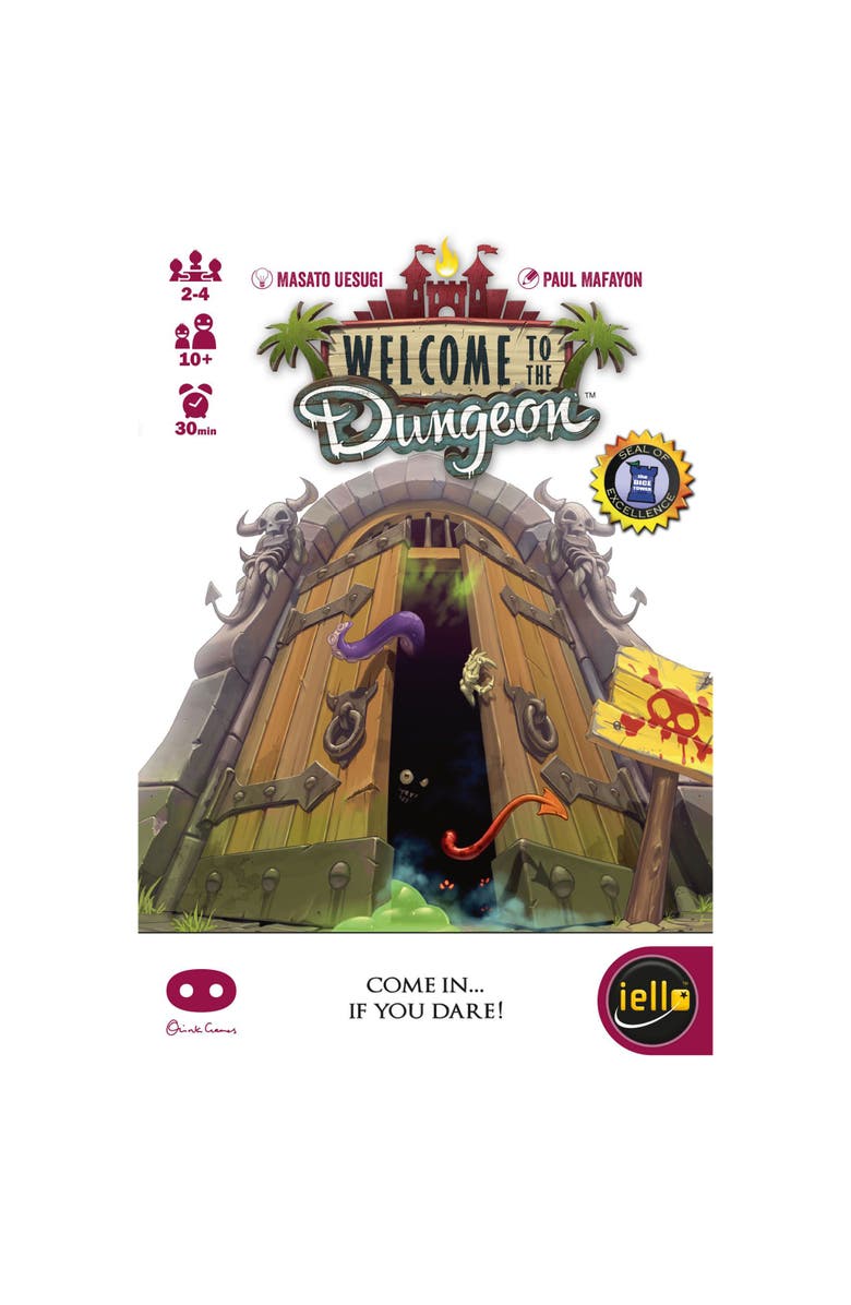 IELLO Welcome To The Dungeon Iello Family Board Game, Ages 10+, 24 Players, 30 Min, Alternate, color, Multicolored