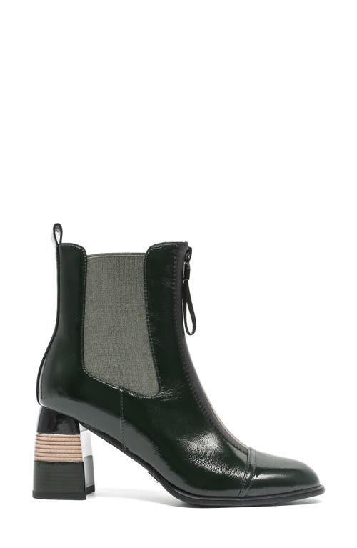 Ninety Union Rachel Top Zip Bootie In Green