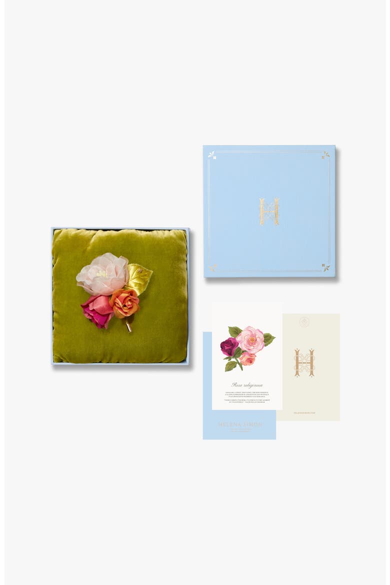The Spray Rose Floral Brooch, Alternate, color, Multi
