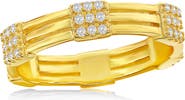 SIMONA Cubic Zirconia Square Band Ring