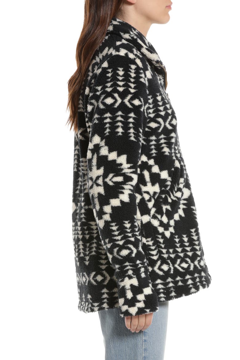 Alder Geo Print Fleece Jacket, Alternate, color, JUNIPER MESA NAVY