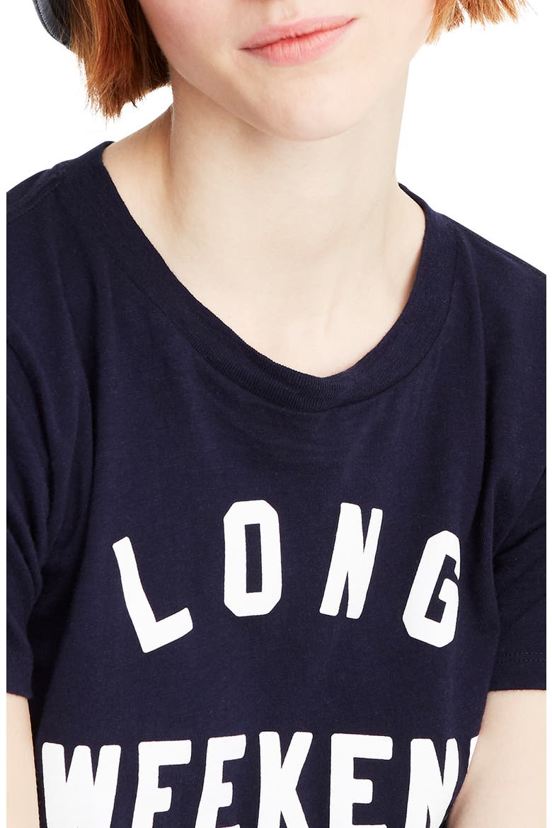 Long Weekend Crewneck Tee, Alternate, color, NAVY