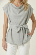 Modenaire Draped Neck Top