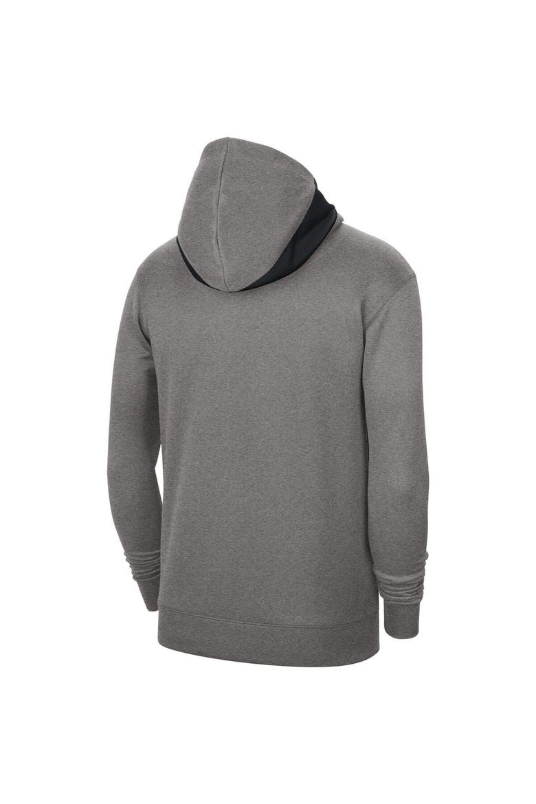 Men's Nike Heather Charcoal Washington Wizards Spotlight On Court Practice Performance Pullover Hoodie, Alternate, color, Heather Charcoal